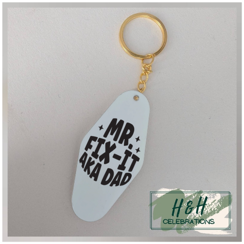 Mr Fix-It AKA Dad Motel/Hotel Keyring