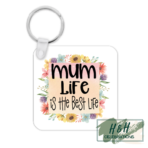 The Best Life MDF Keyring