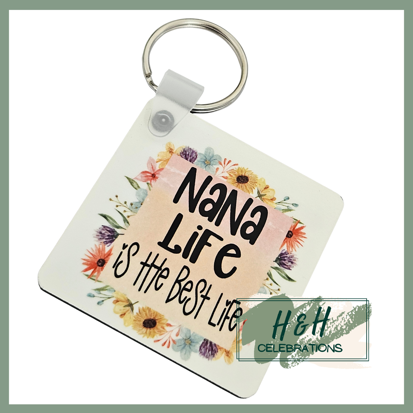 The Best Life MDF Keyring