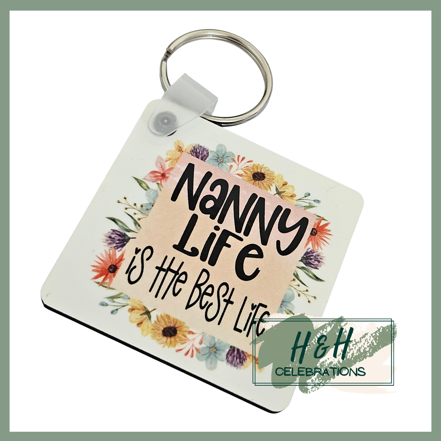 The Best Life MDF Keyring