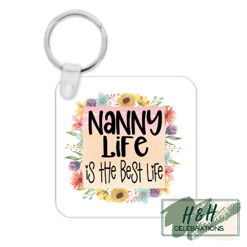 The Best Life MDF Keyring