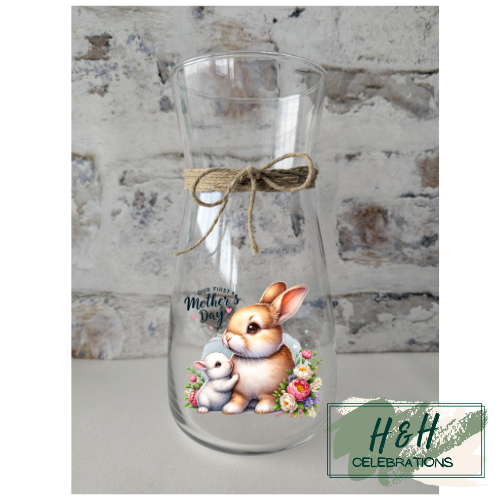 Our First Mother's Day Rabbits Vase