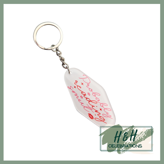 Probably Reading Smut Motel/Hotel Keyring