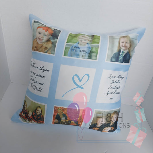 Personalised Photo Panel Keepsake Cushion