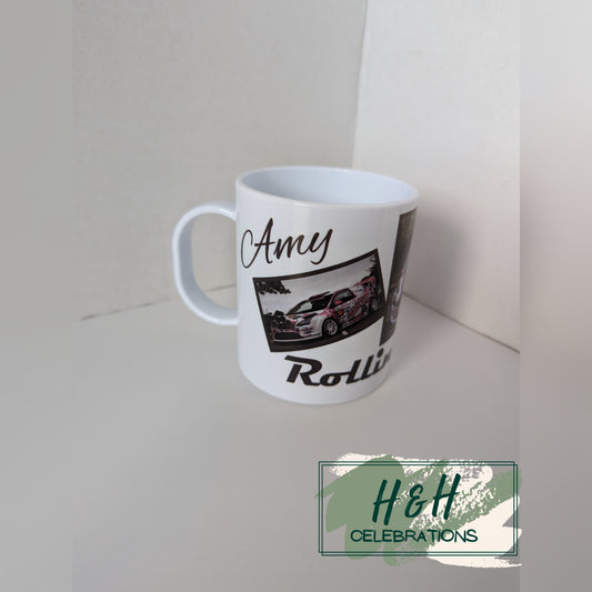 Rolling Oval Personalised Ceramic Mug