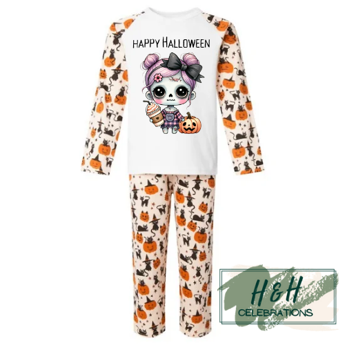 Pumpkin & Cats Kids Pyjamas