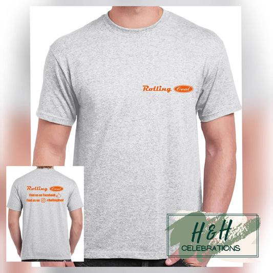 Rolling Oval T-Shirt For Kids - Ash