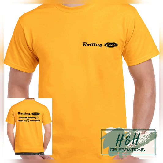 Rolling Oval T-Shirt For Kids - Gold