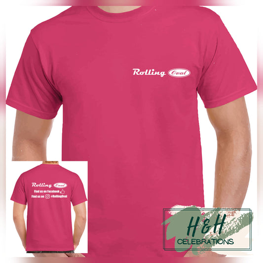 Rolling Oval T-Shirt For Kids - Heliconia