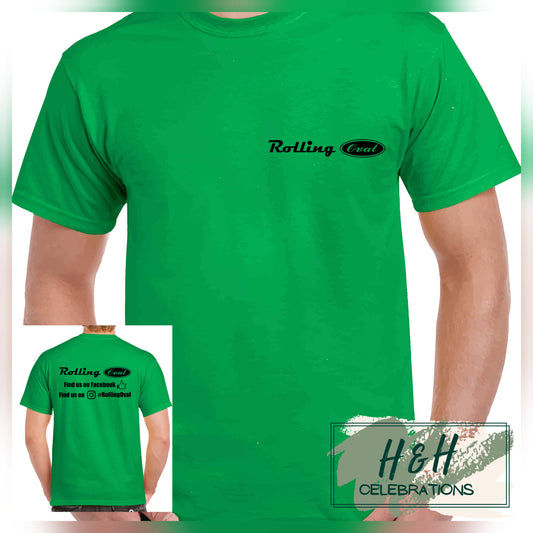 Rolling Oval T-Shirt For Kids - Irish Green
