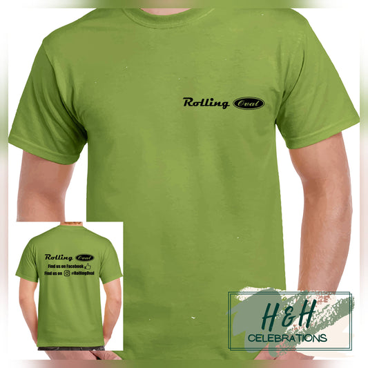 Rolling Oval T-Shirt For Kids - Kiwi