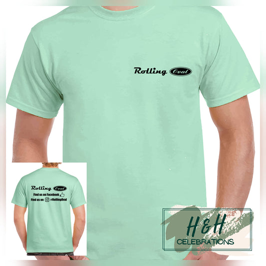 Rolling Oval T-Shirt For Kids - Mint