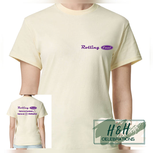 Rolling Oval T-Shirt For Kids - Off White