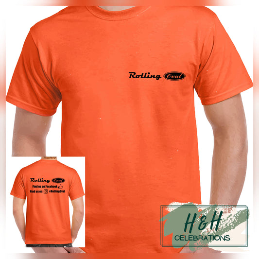 Rolling Oval T-Shirt For Kids - Orange