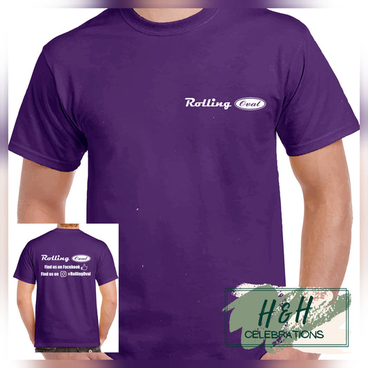 Rolling Oval T-Shirt For Kids - Purple