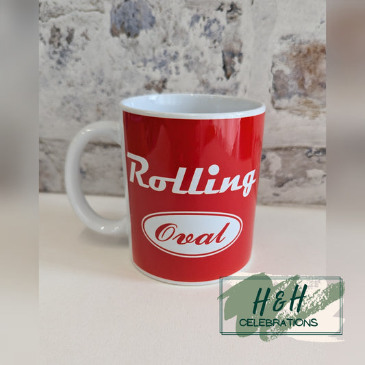 Rolling Oval Ceramic Mug