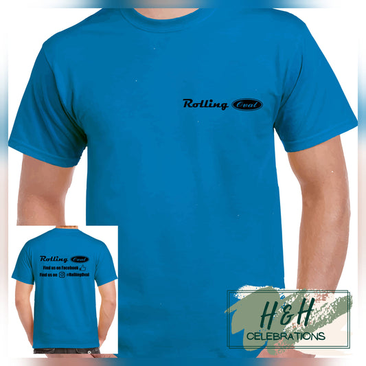 Rolling Oval T-Shirt For Kids - Sapphire Blue