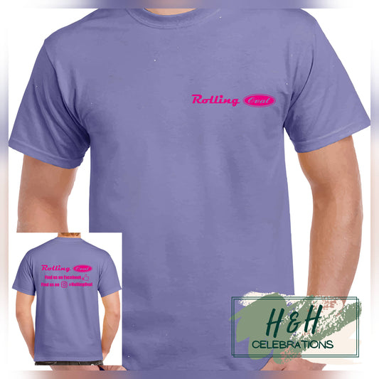 Rolling Oval T-Shirt For Kids - Violet