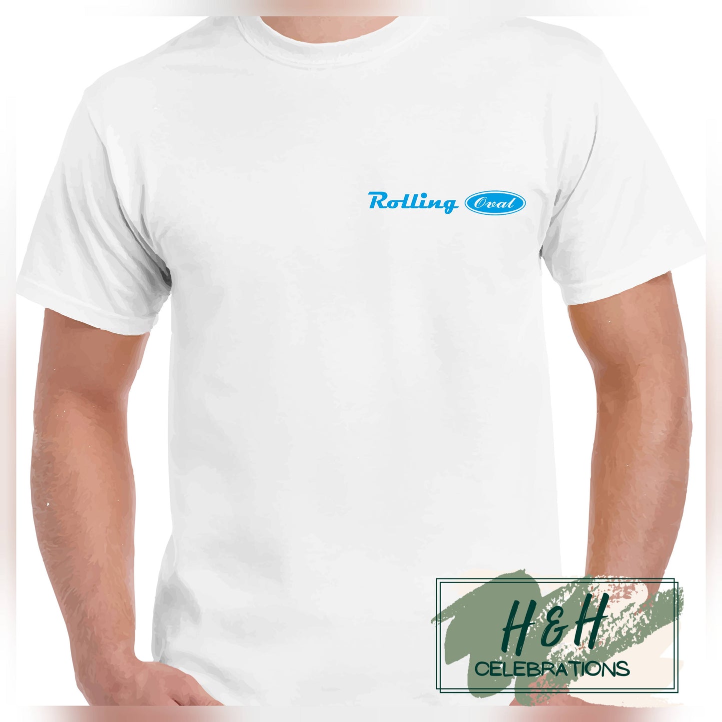 Rolling Oval T-Shirt For Kids - White