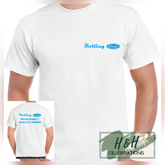 Rolling Oval T-Shirt For Kids - White