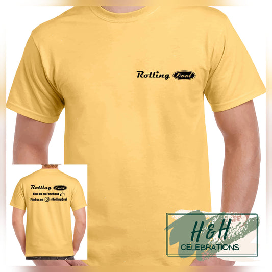 Rolling Oval T-Shirt For Kids - Yellow Haze