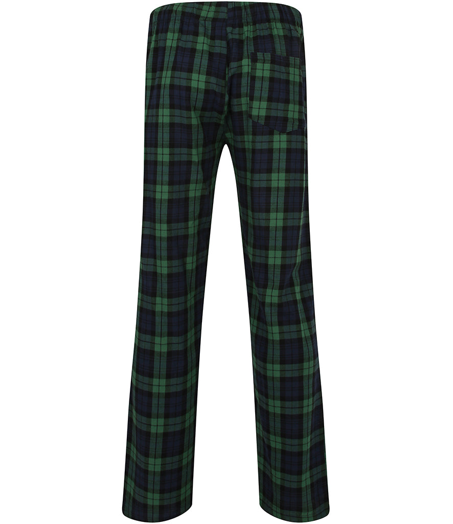 Tartan Christmas Lounge Pants Navy And Green - Mens