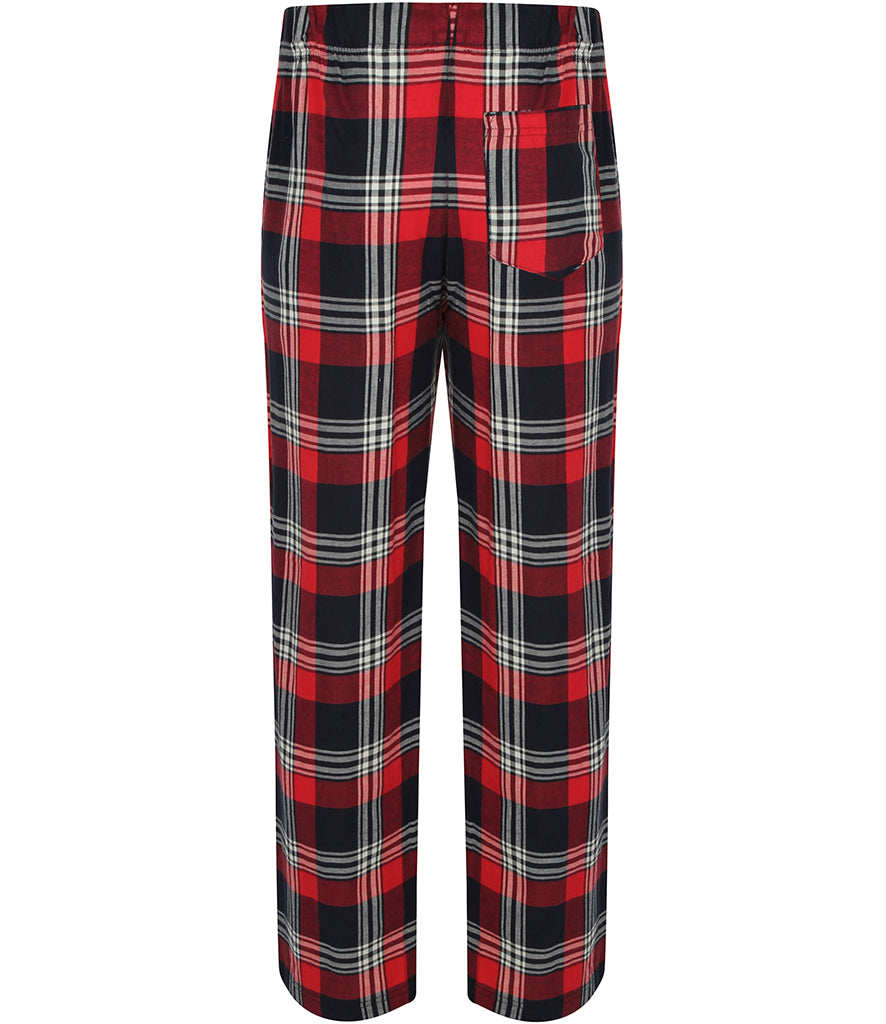 Tartan Christmas Lounge Pants Navy And Red - Mens