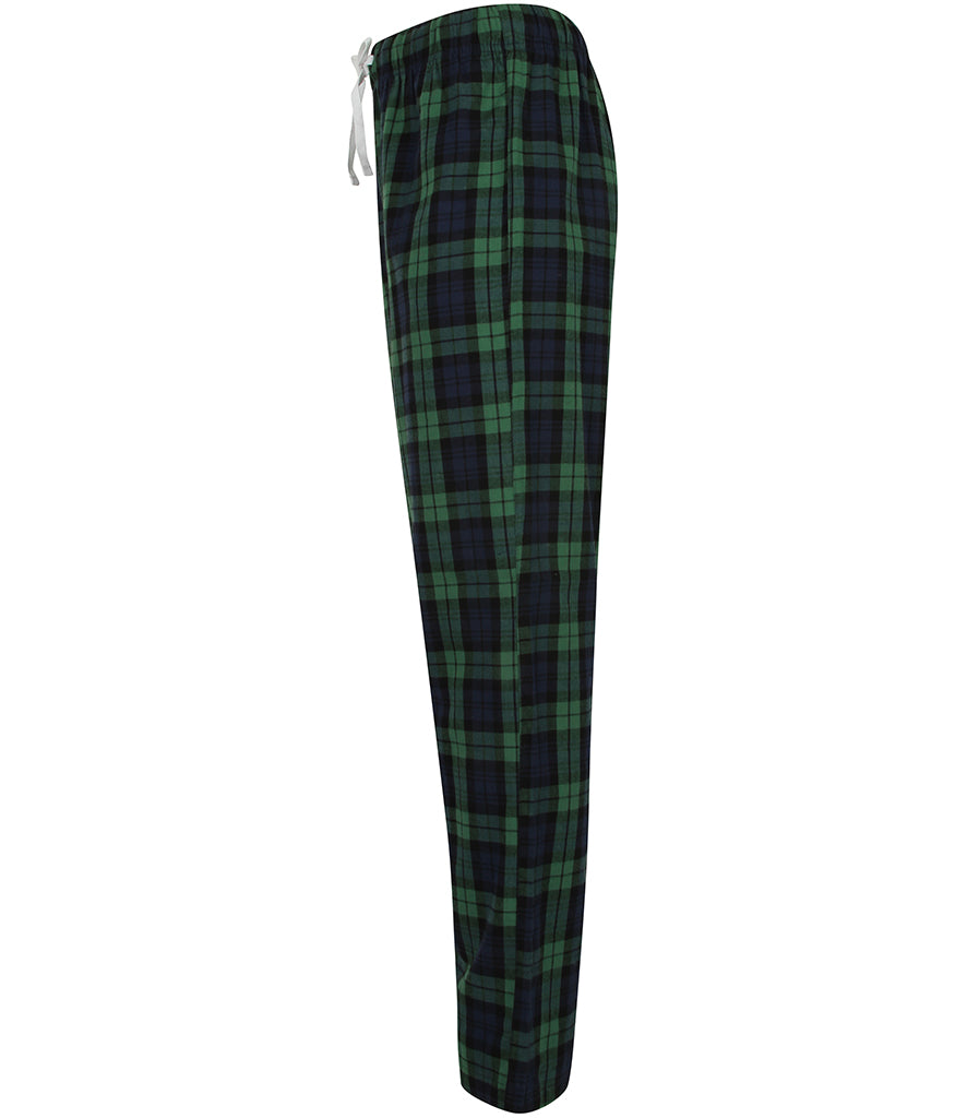 Tartan Christmas Lounge Pants Navy And Green - Mens