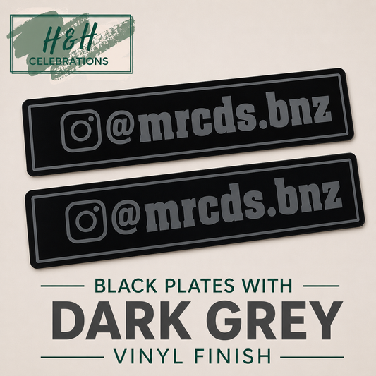 Instagram Name Gloss Acrylic Show Plates