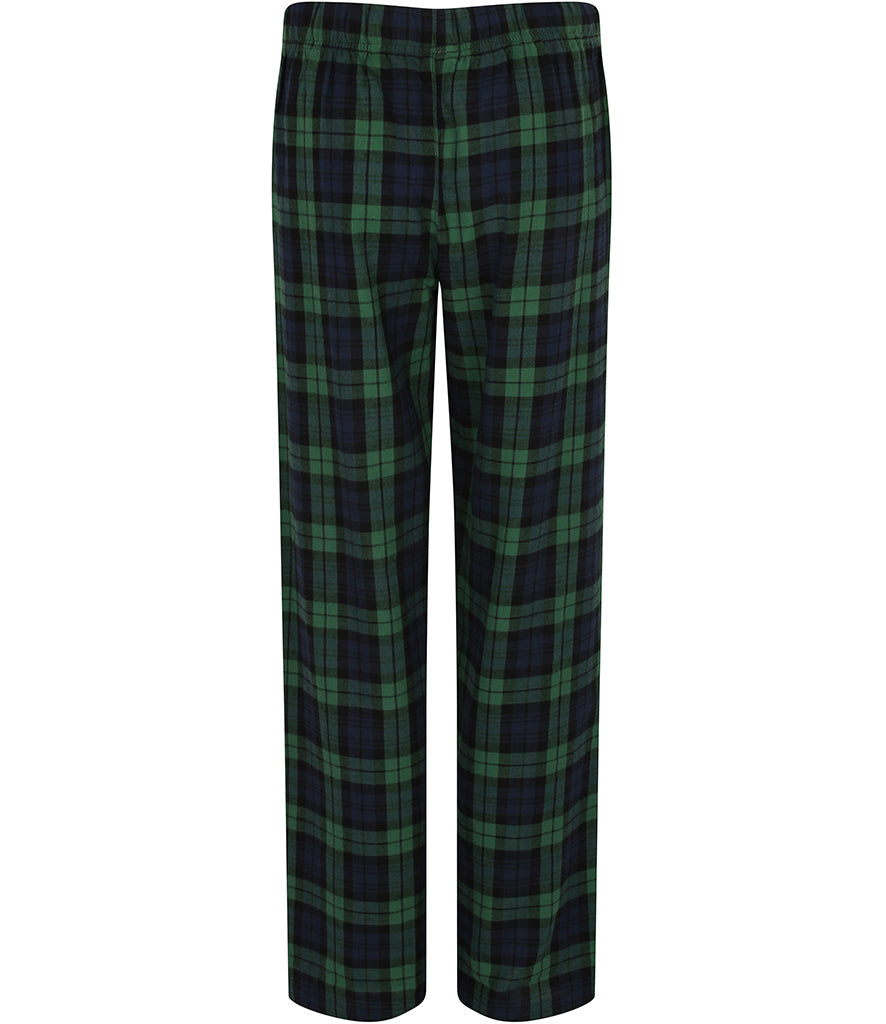 Tartan Christmas Lounge Pants Navy And Green - Womens