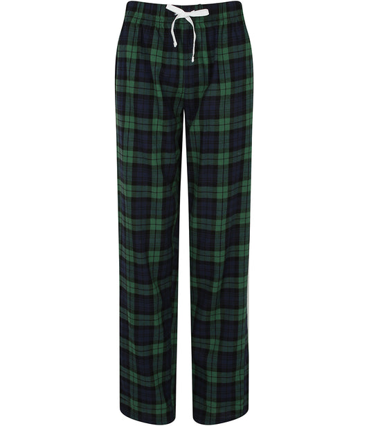 Tartan Christmas Lounge Pants Navy And Green - Womens