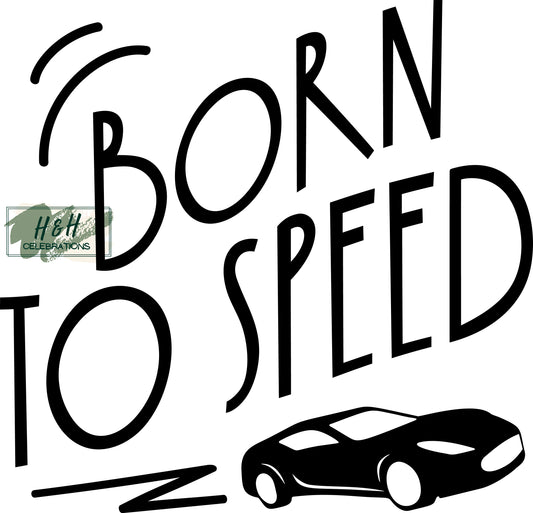 Born To Speed Decal Sticker