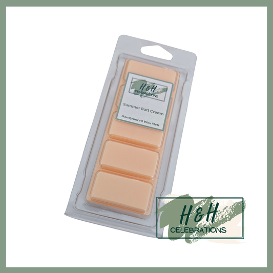 Summer Butt Cream Wax Melt Snap Bar