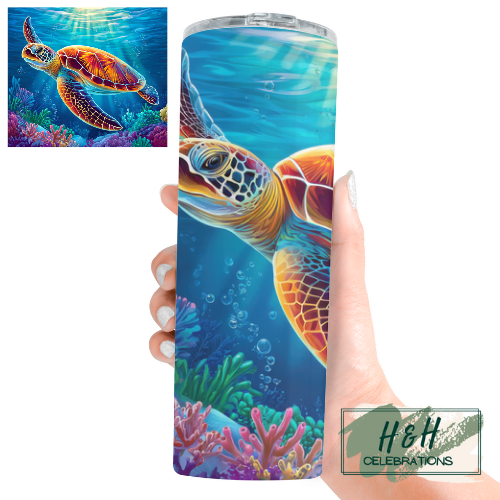 Sea Turtle 20oz Skinny Tumbler