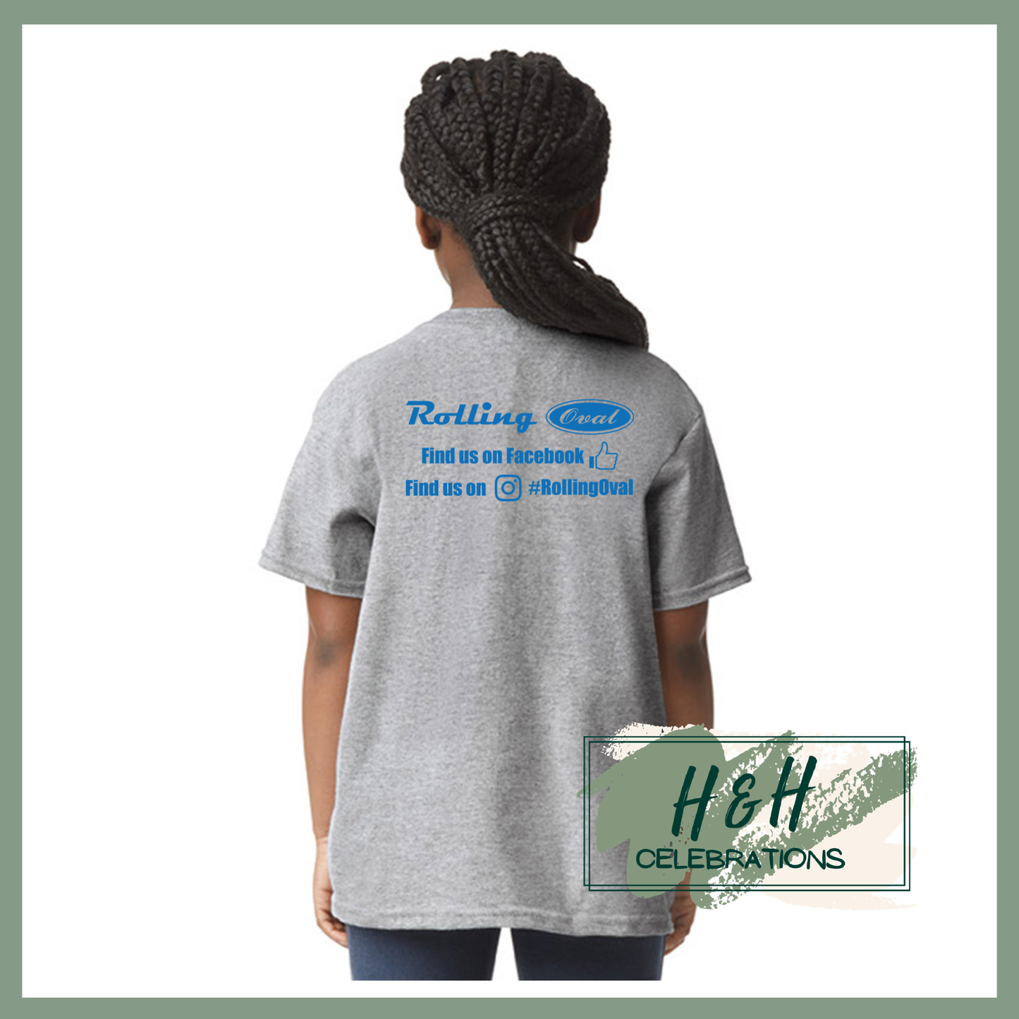 Rolling Oval T-Shirt For Kids - Sport Grey
