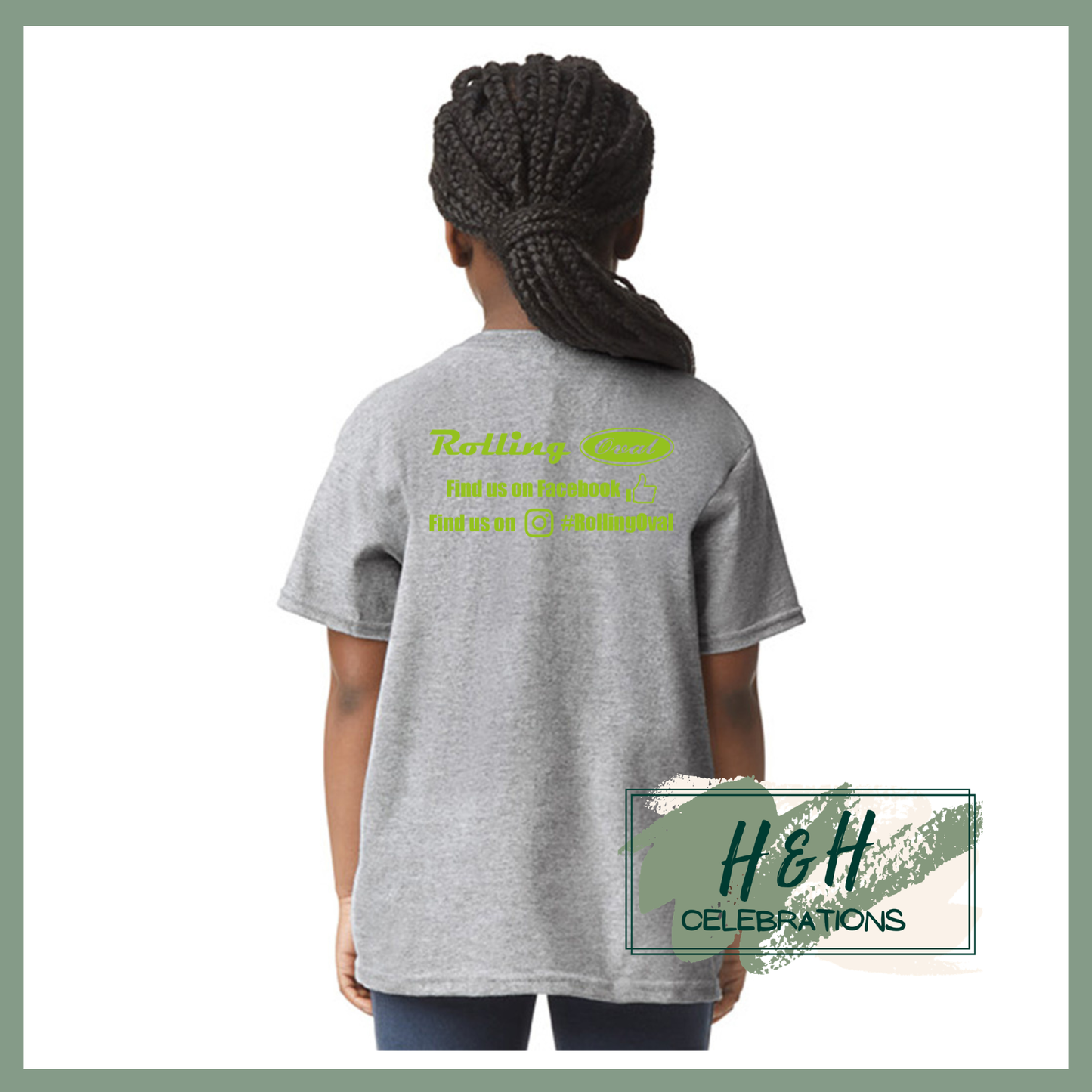 Rolling Oval T-Shirt For Kids - Sport Grey