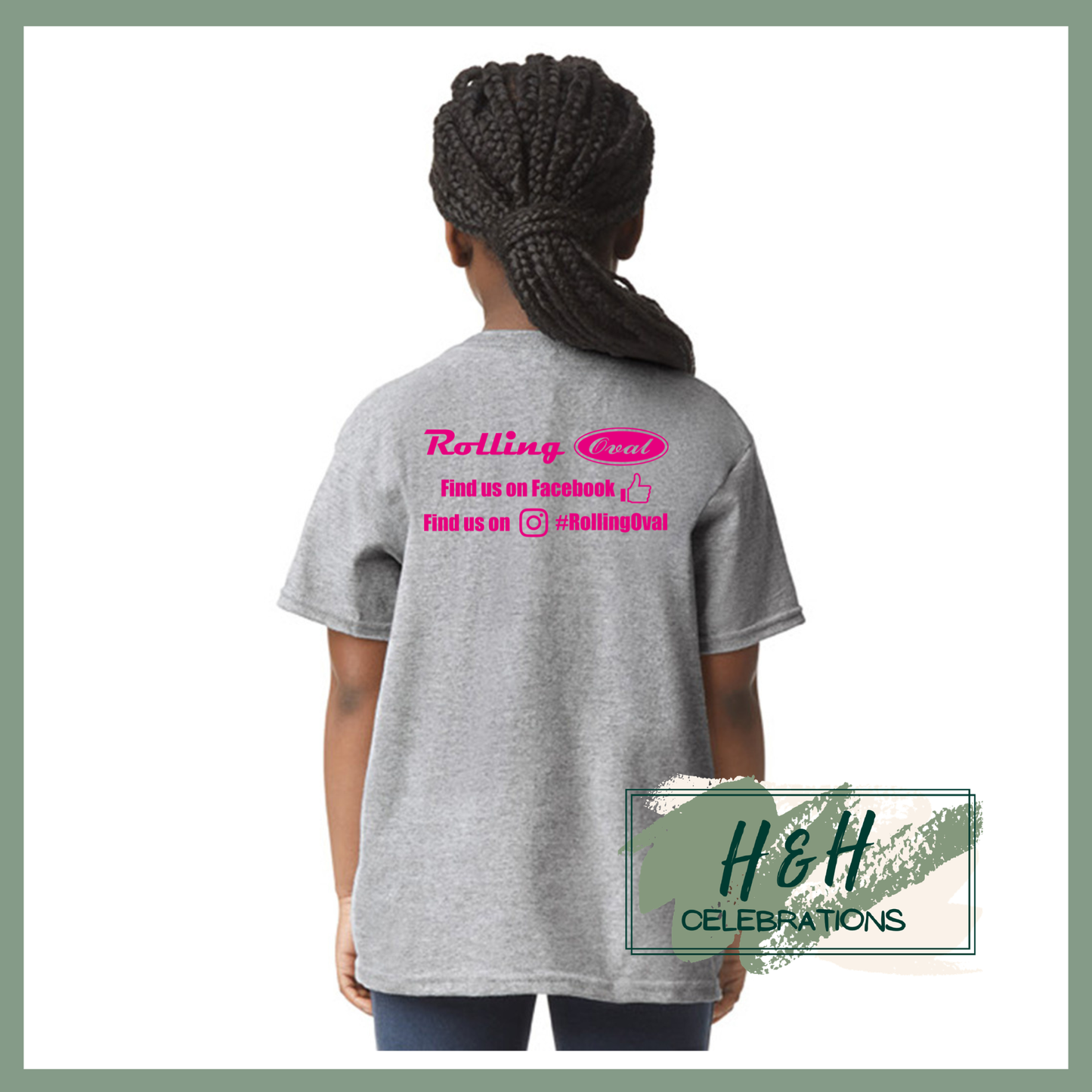 Rolling Oval T-Shirt For Kids - Sport Grey