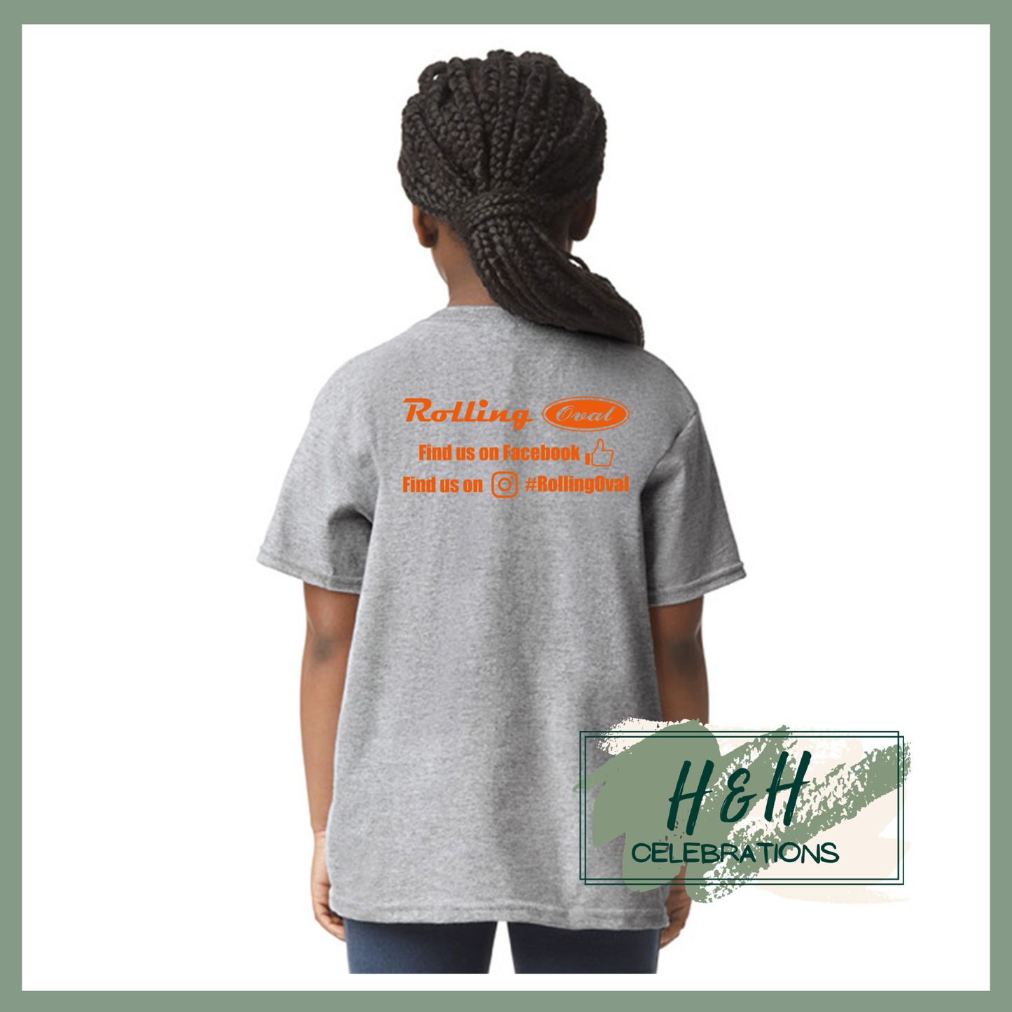 Rolling Oval T-Shirt For Kids - Sport Grey