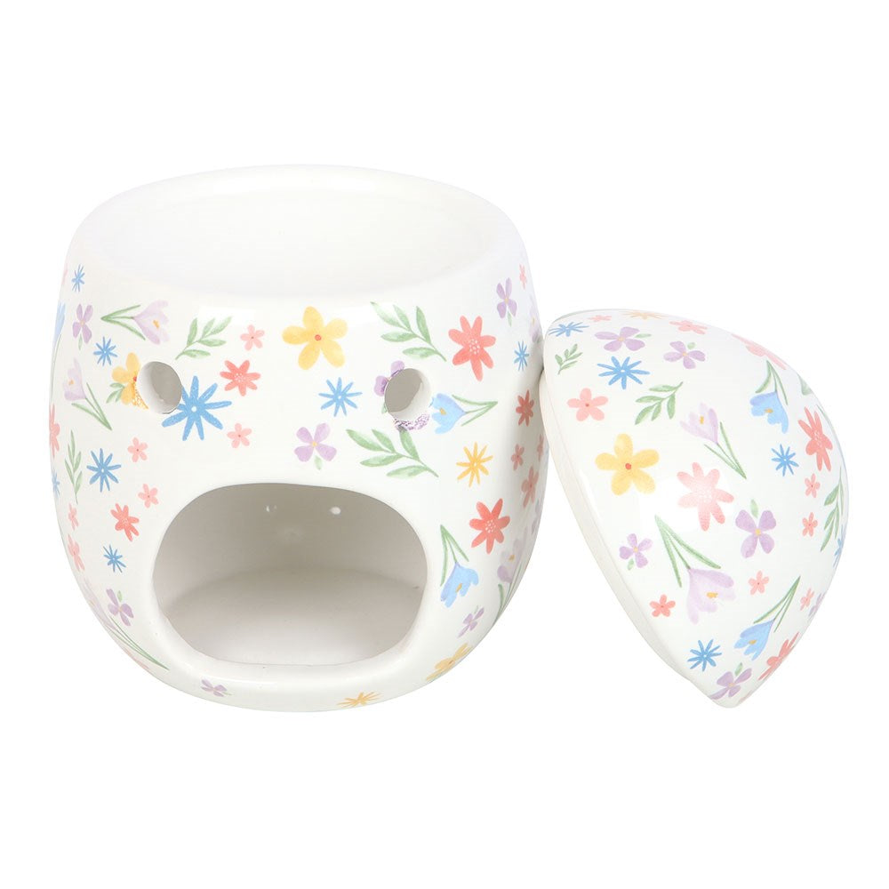 Spring Floral Print Egg Wax Melt Burner