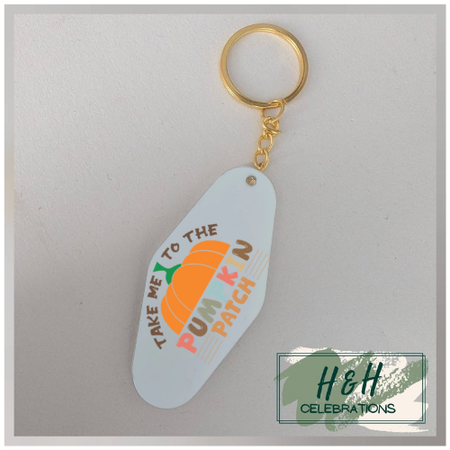 Take Me To The Pumpkin Patch Motel/Hotel Keyring