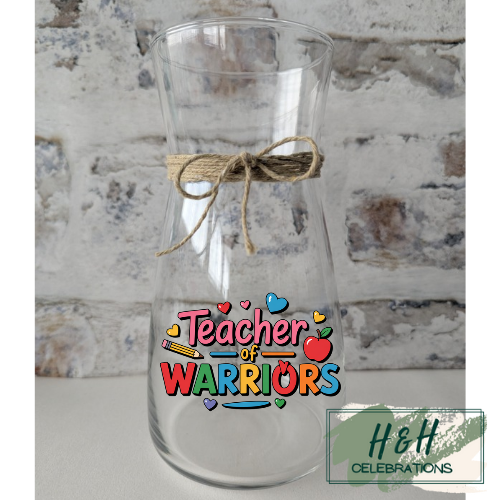 Teacher Of Warriors Glass Vase