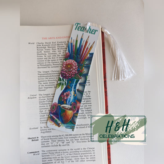 Teacher Themed Bookmark