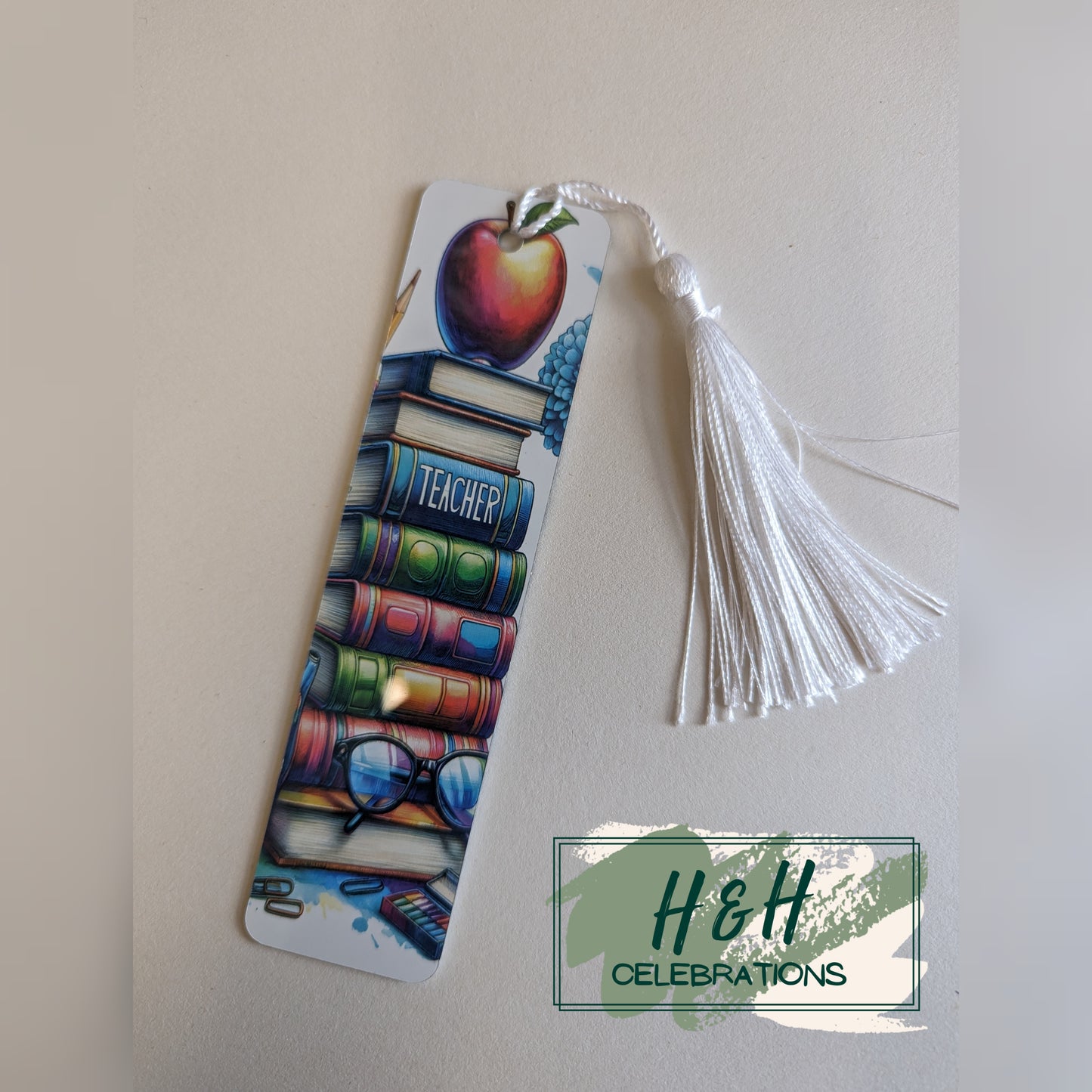Teacher Book Stack Bookmark