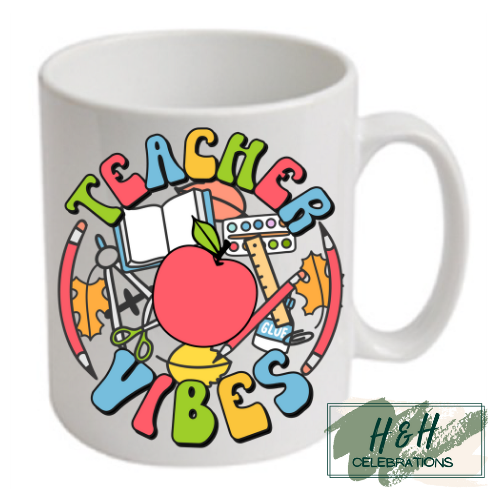 Teacher Vibes Ceramic Mug