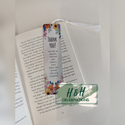Thank You! You Are An Amazing Teacher Bookmark