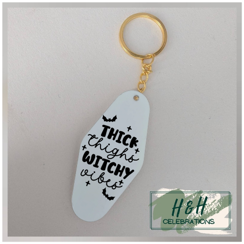 Thick Thighs Witchy Vibes Motel/Hotel Keyring