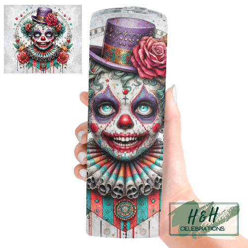 Top Hat Clown 20oz Skinny Tumbler