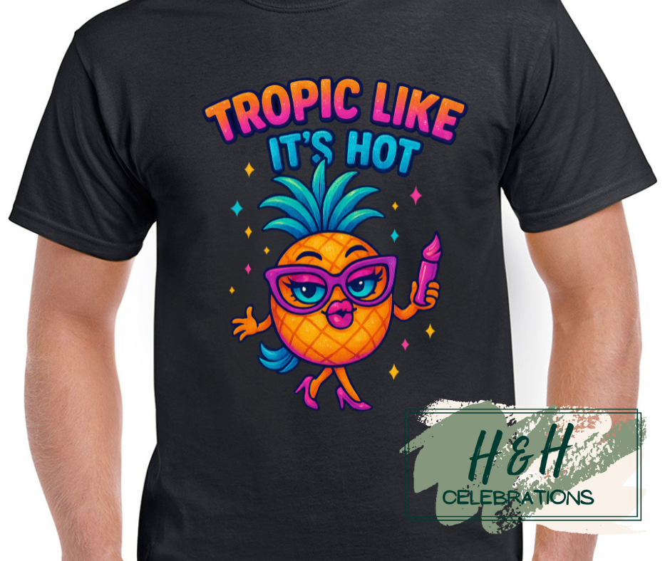 Womens Tropic Like It's Hot T-Shirt - 13 Colours