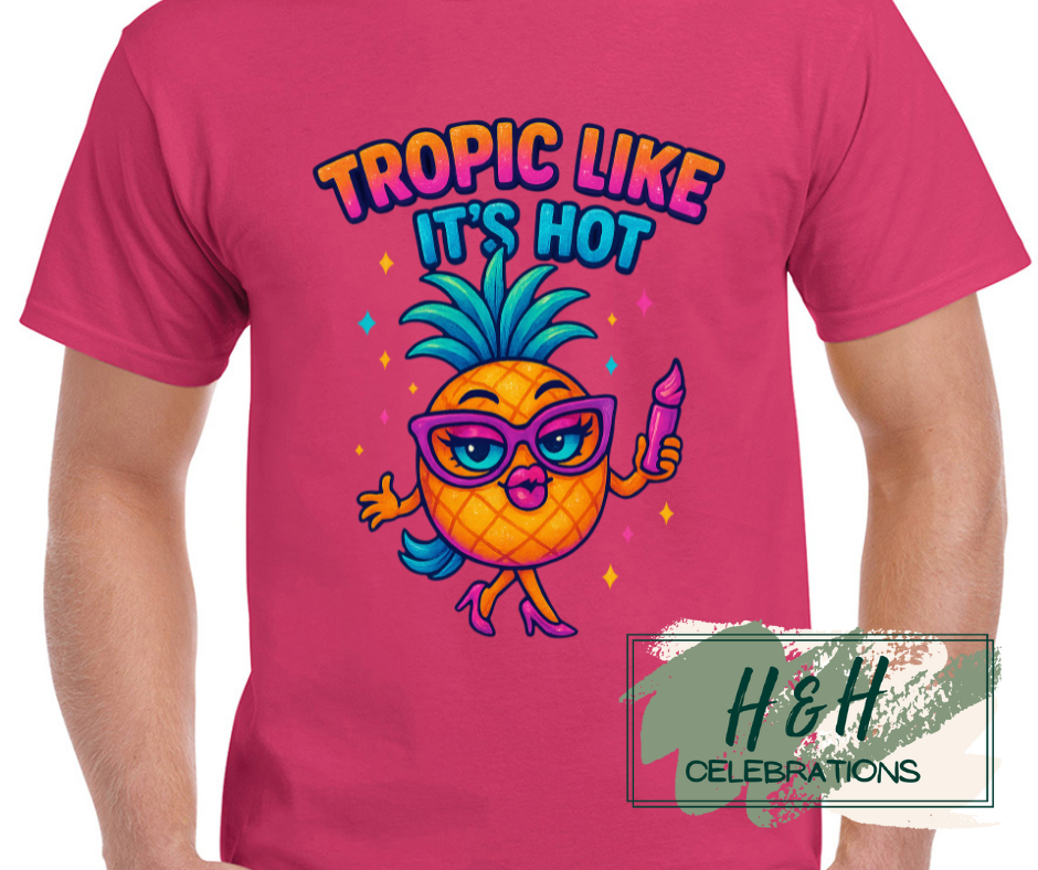 Womens Tropic Like It's Hot T-Shirt - 13 Colours
