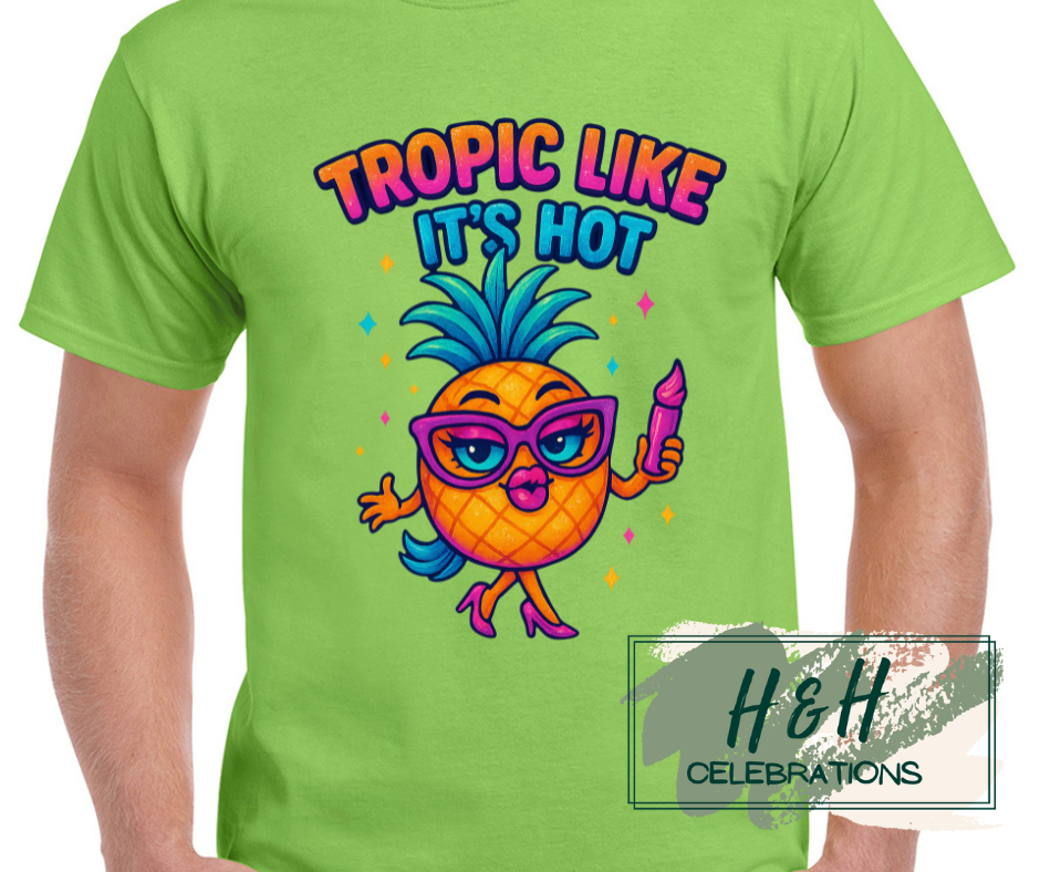 Womens Tropic Like It's Hot T-Shirt - 13 Colours
